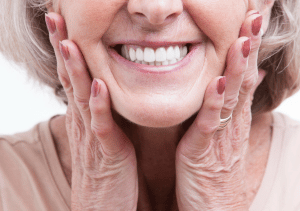 elderly lady with nice teeth